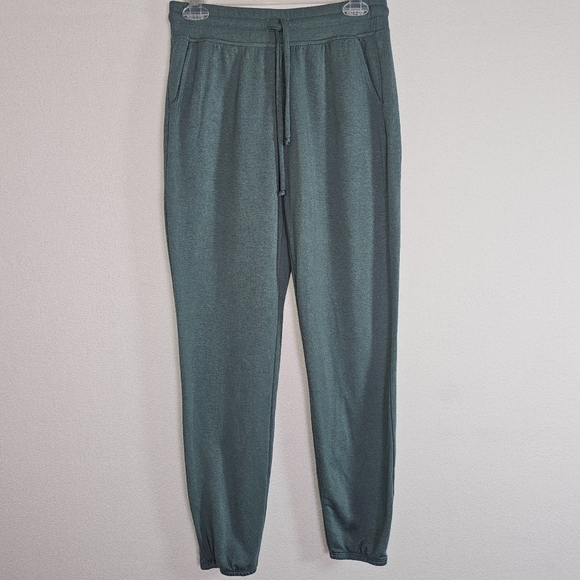 Beyond Yoga Weekend Sweatpants Sz S Teal Drawstring Comfort - Picture 2 of 12